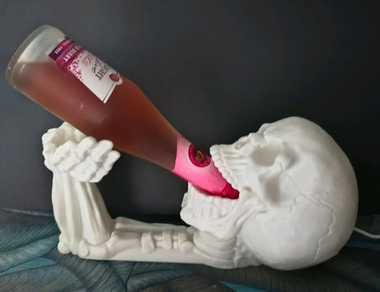 Wine Bottle Holder Skull 3D Printed