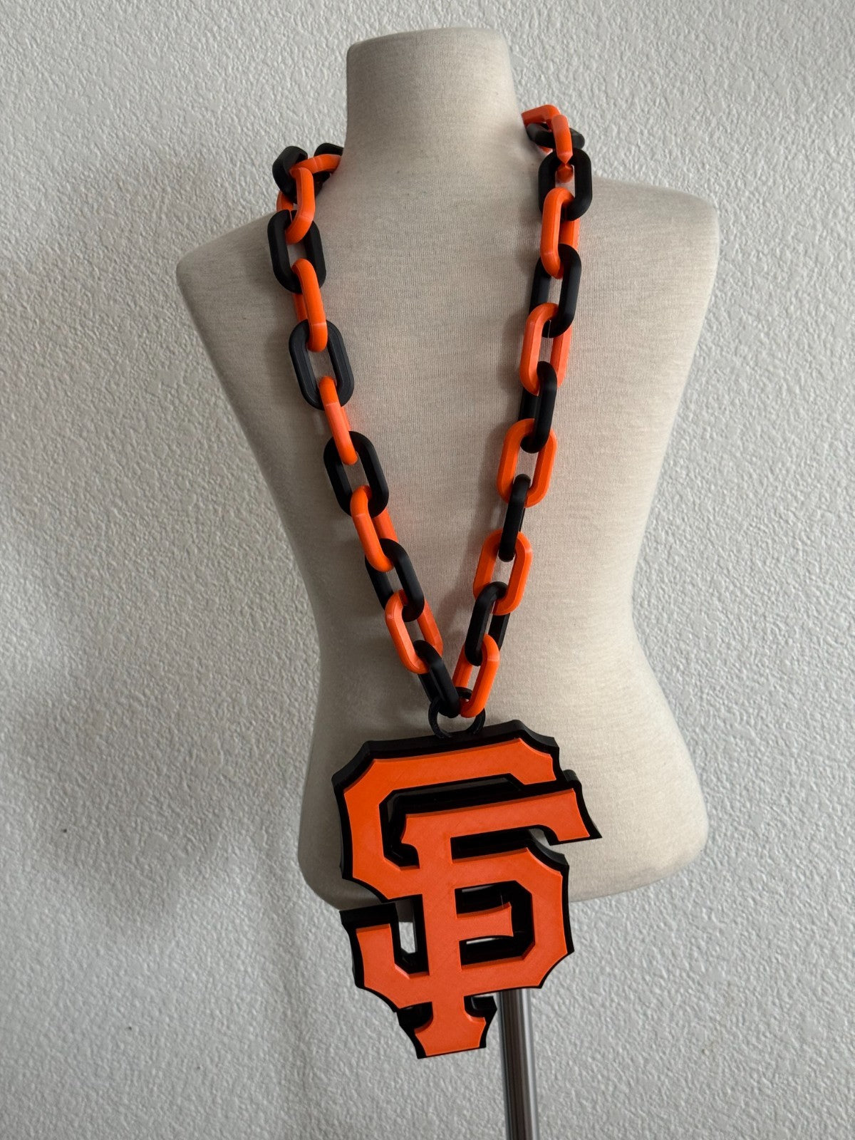 San Francisco Giants Oversized Necklace Pendant Handmade 3D Printed