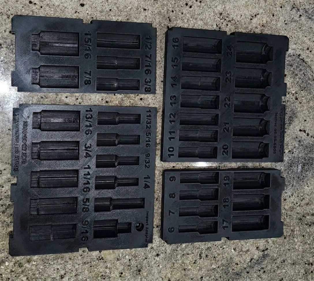 Fits Milwaukee 49-66-6805 36pc Socket Set PACKOUT Drawer Insert (Insert Only)