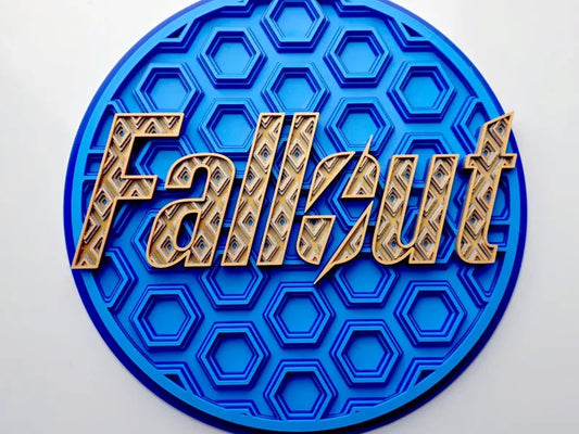 Fallout Wall Art Or Display 3D printed Dimensional Mosaic
