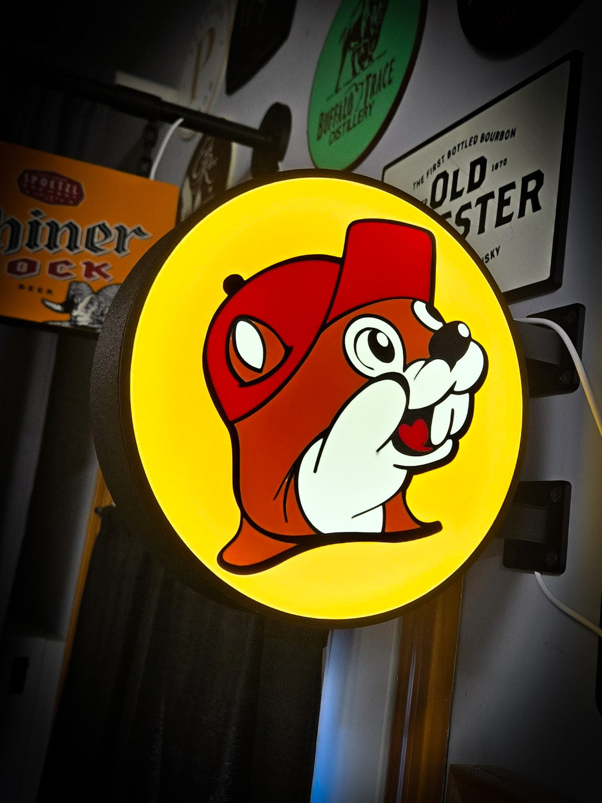 BUC-EE'S 12 Inch Light Box LED Sign 3D Printed Wall Decor Man Cave Garage