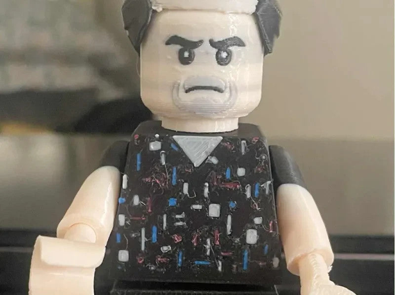 Tony Soprano Brick Figure 8 inches tall 3D Printed Lego Inspired