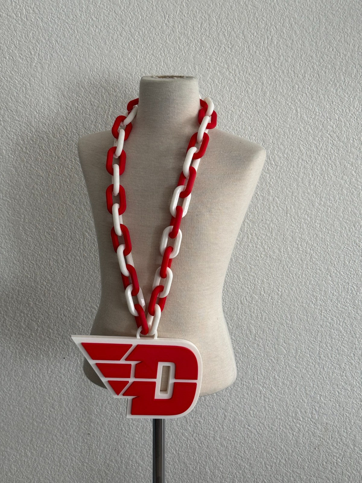 Dayton Flyers Oversized Necklace, Turnover Hype Chain Handmade 3D Printed