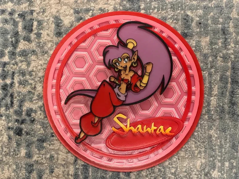 Shantae Wall Art Or Display 3D printed Dimensional Mosaic