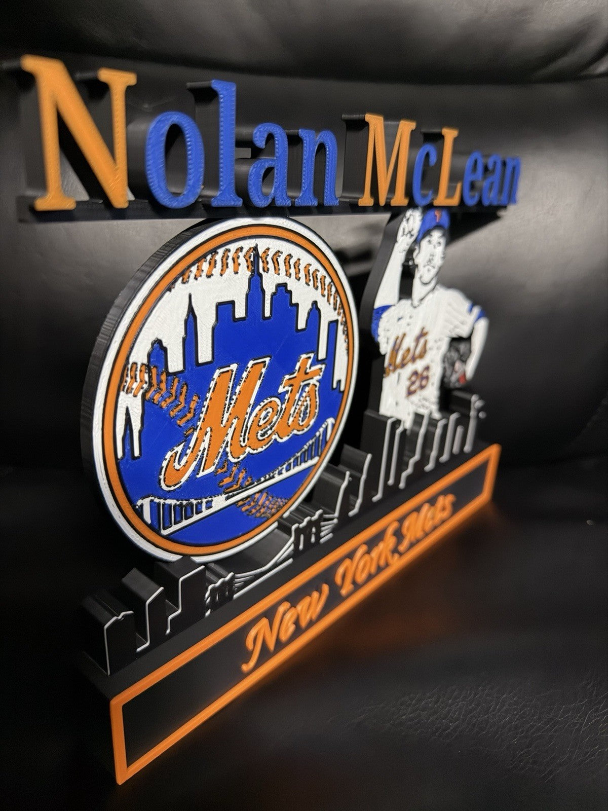 Nolan McLean Inspired Desktop Display 3D Printed Skyline Backdrop 9-10” Wide
