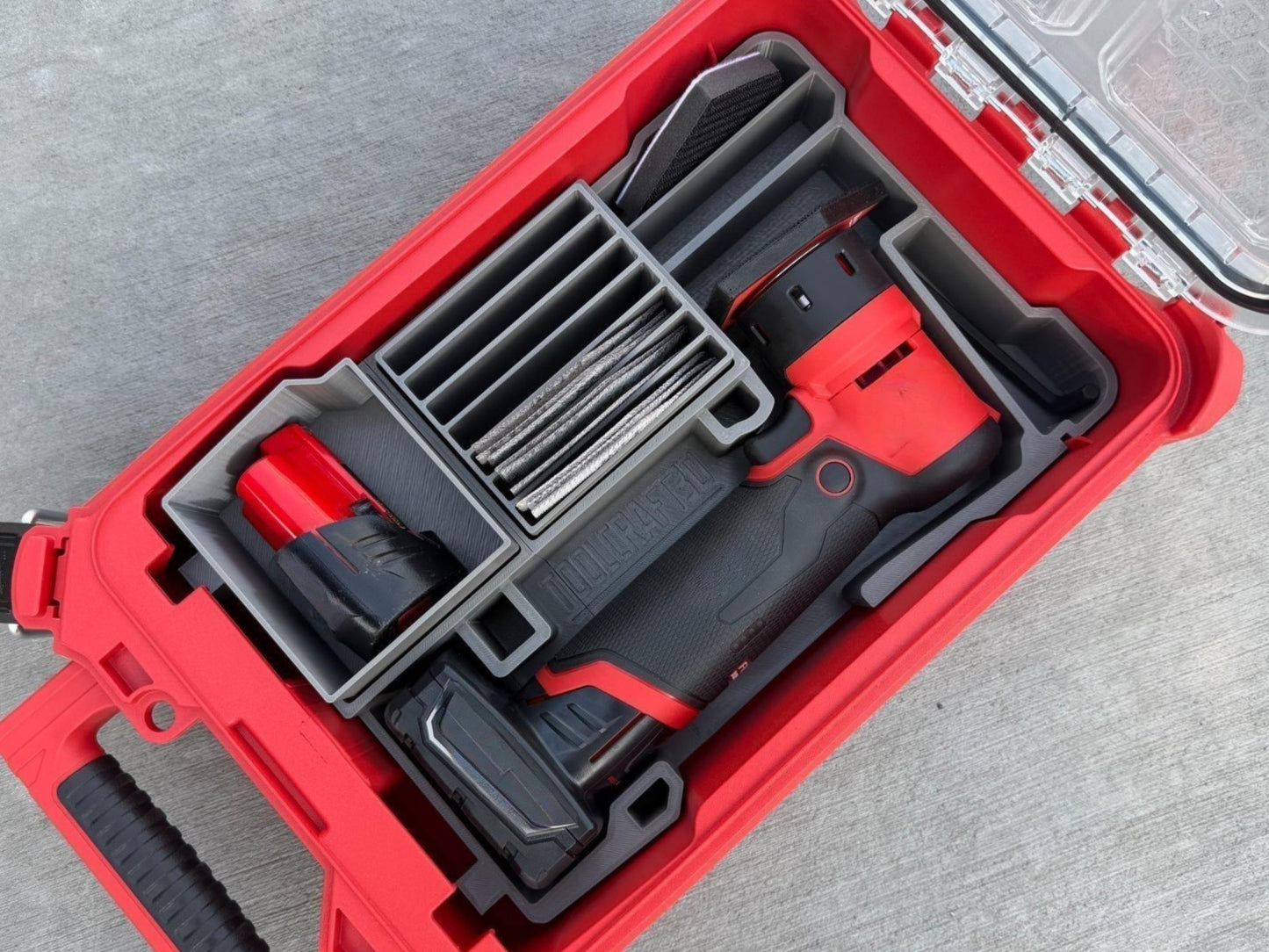 Insert for Milwaukee M12 Orbital Detail Sander & Packout Organizer