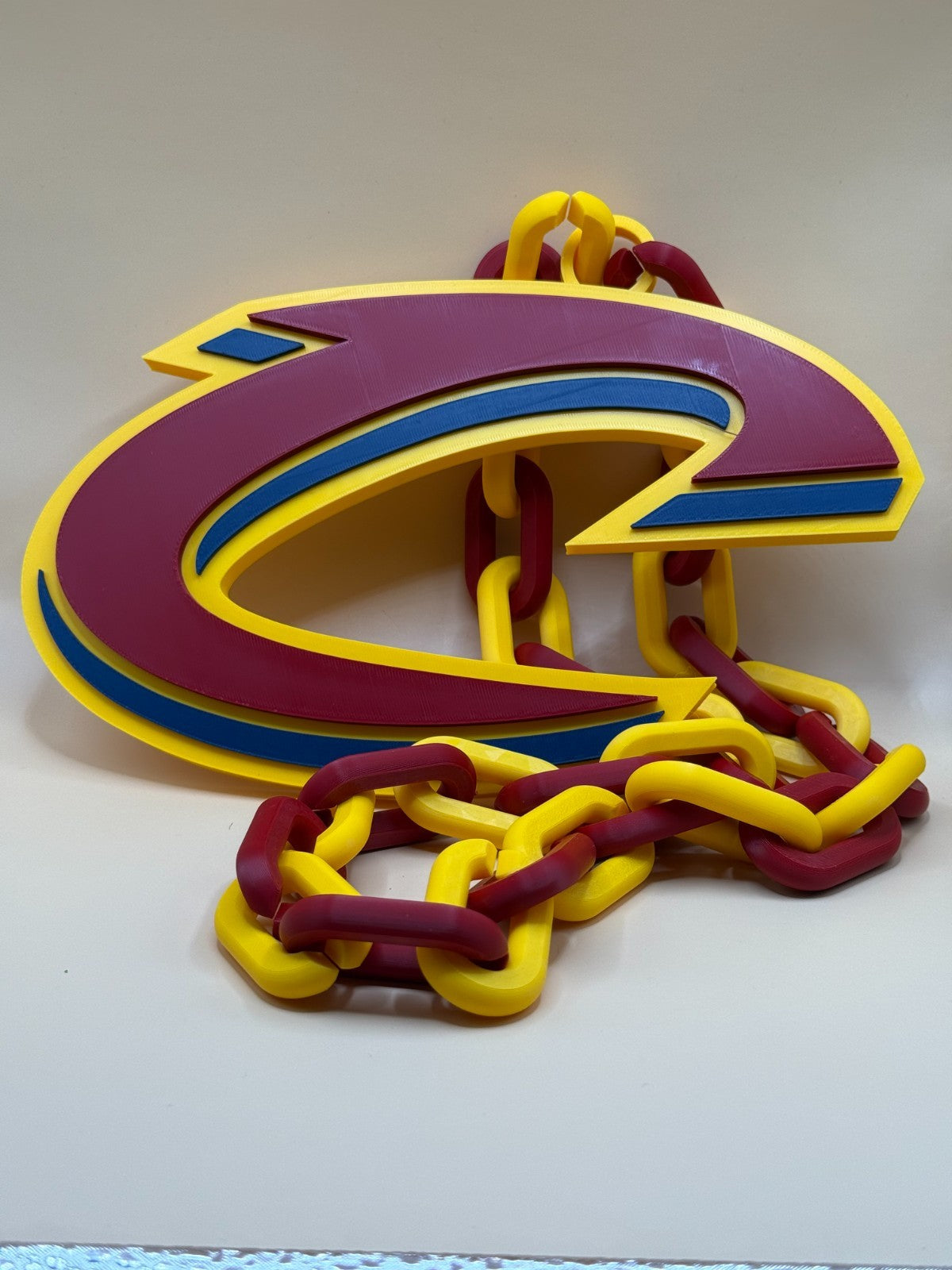 Cleveland Cavaliers Oversized Necklace Turnover Chain Pendant Handmade