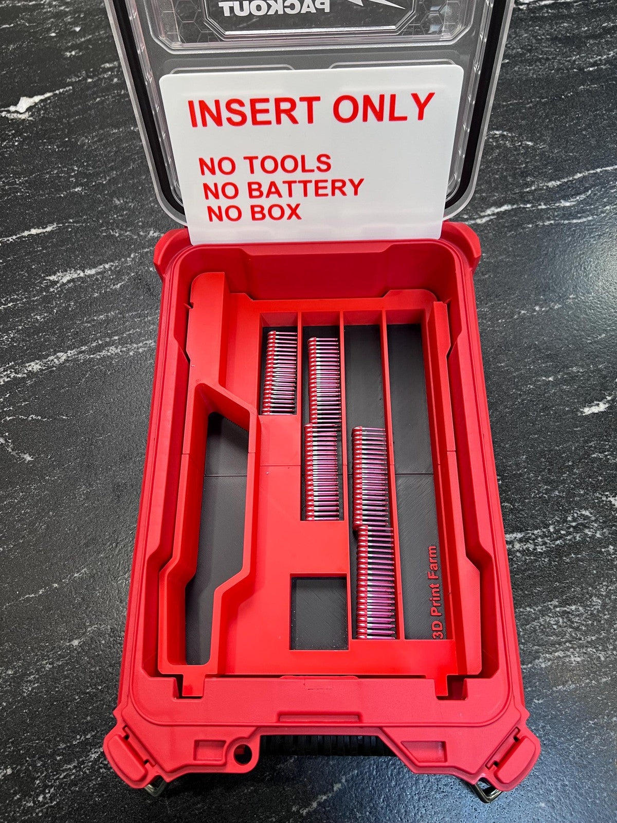Milwaukee Compatable M12 Cable Stapler Organizing Insert Tray