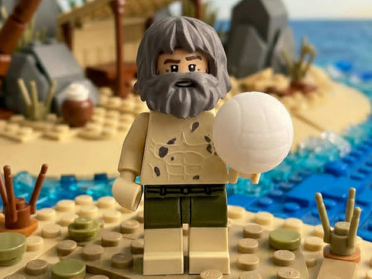 Cast Away 8 inches tall 3D Printed Lego Inspired