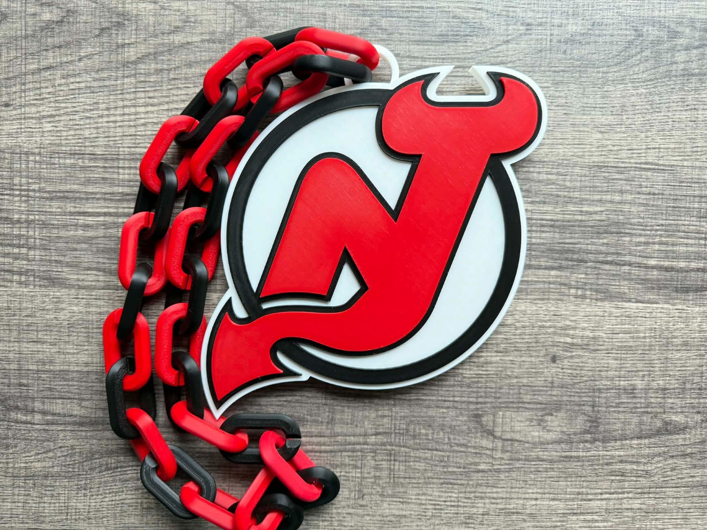 New Jersey Devils Oversized Necklace, Hype Chain [Made To Order]