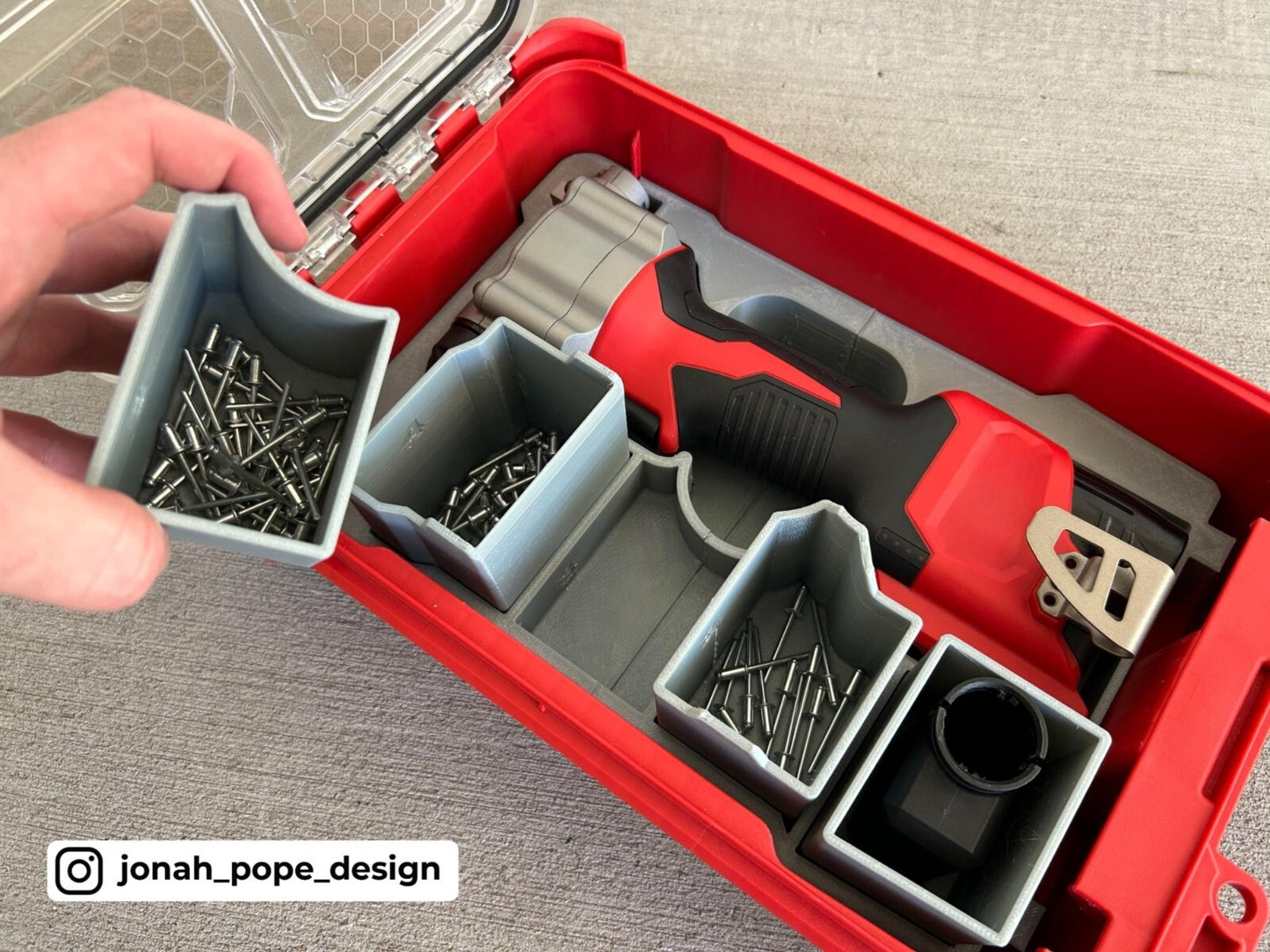 Milwaukee Packout Insert for M12 Rivet Gun  (Insert Only)
