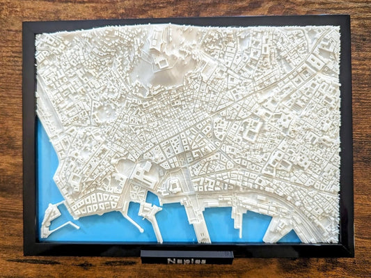 Naples Italy 3D City Map