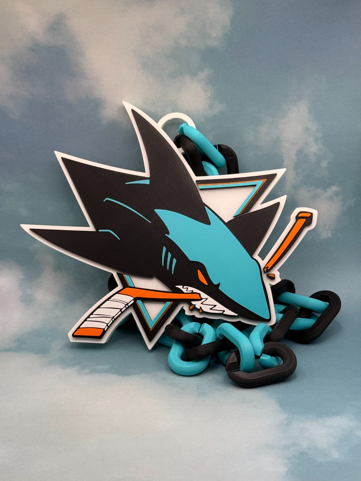 San Jose Sharks Oversized Fan Logo Necklace Hype Chain