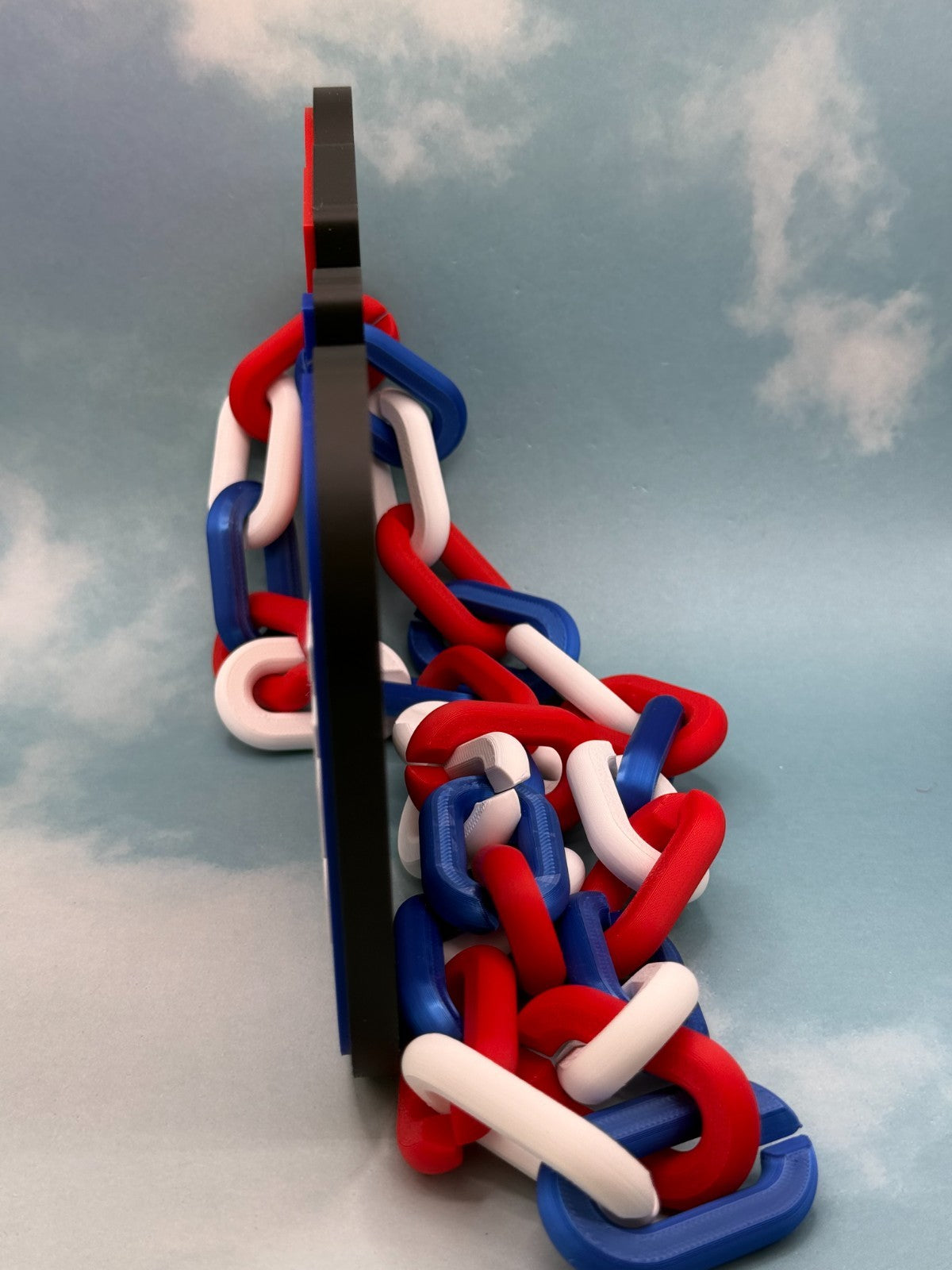 USA Soccer Fan Chain Necklace 3D Printed FIFA World Cup USMNT Big Logo Pendant