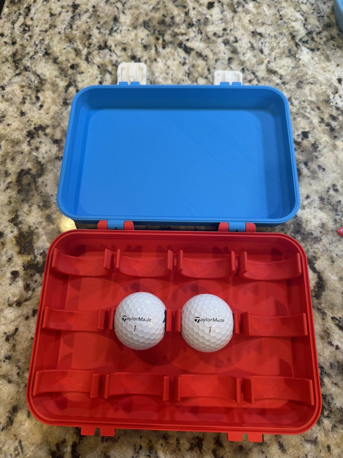 Houston Oilers Throwback golf box. Fits 12 golf balls. 3d printed. Pla plastic