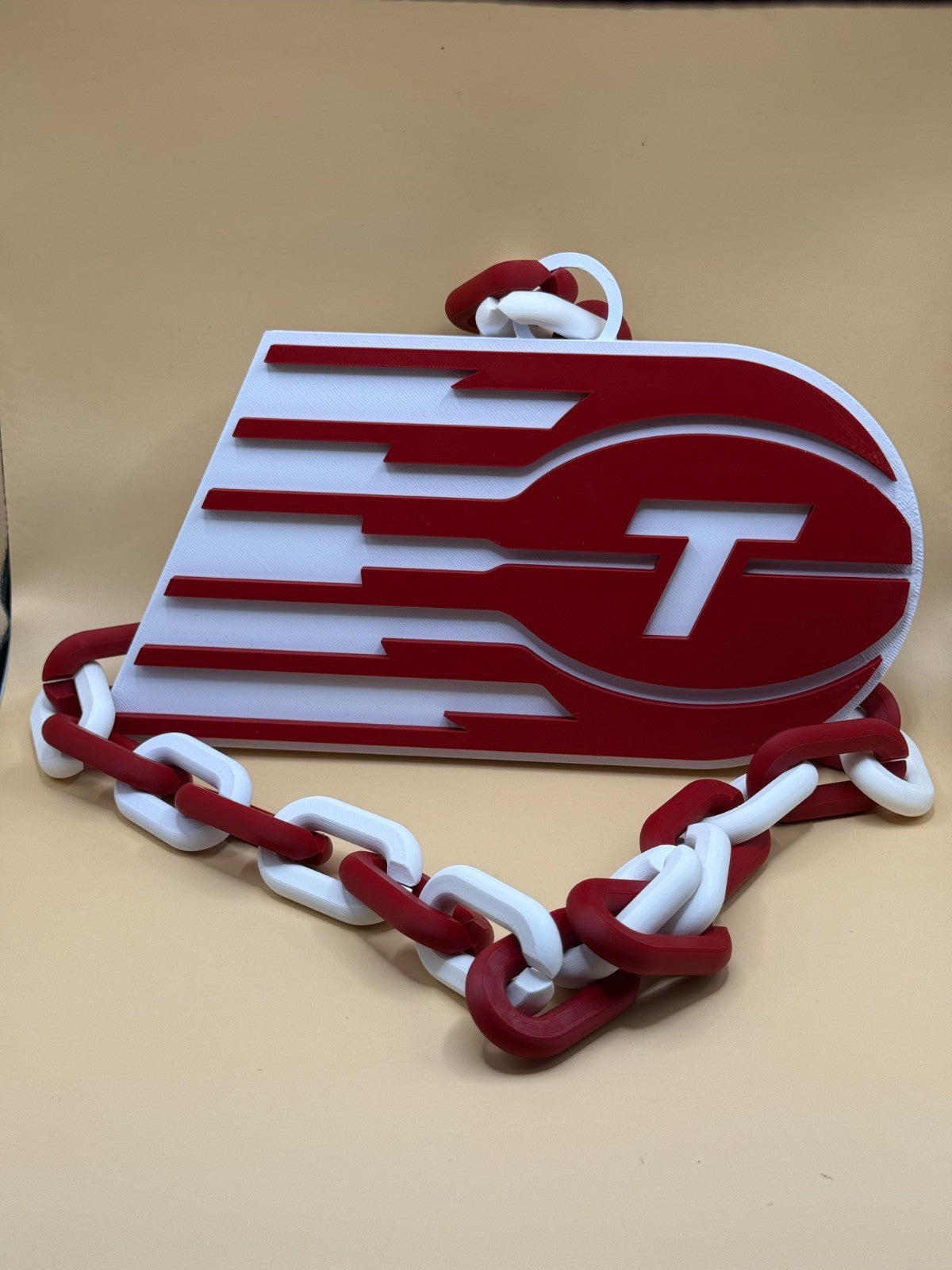 Toronto Tempo Oversized Necklace, Hype Turnover Chain WNBA Handmade 3D Printed