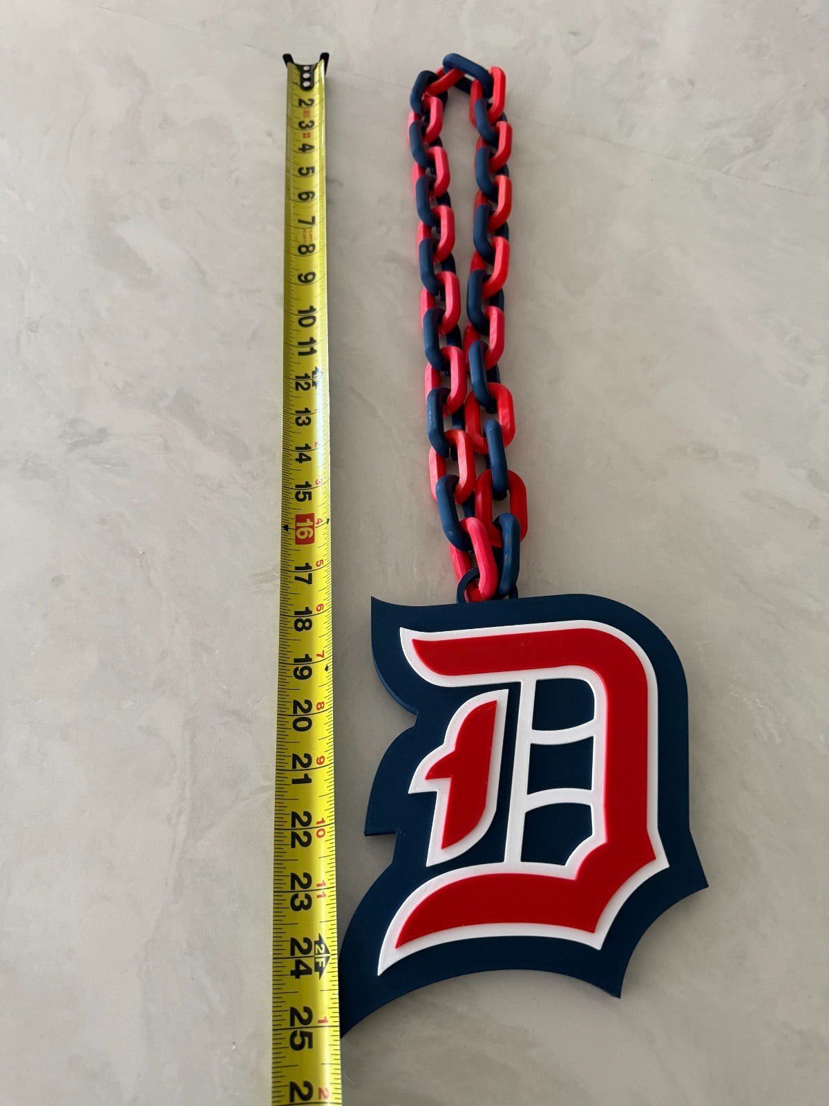 Duquesne Dukes Oversized Necklace, Turnover Hype Chain HandMade 3D Printed