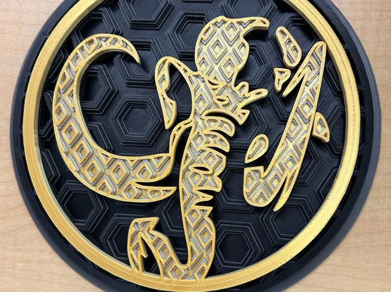 Power Rangers Wall Art Or Display 3D printed Dimensional Mosaic