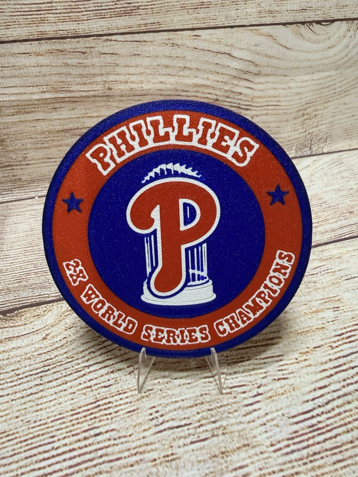 Philadelphia Phillies Custom Drink Coasters Set Of 4 With Holder