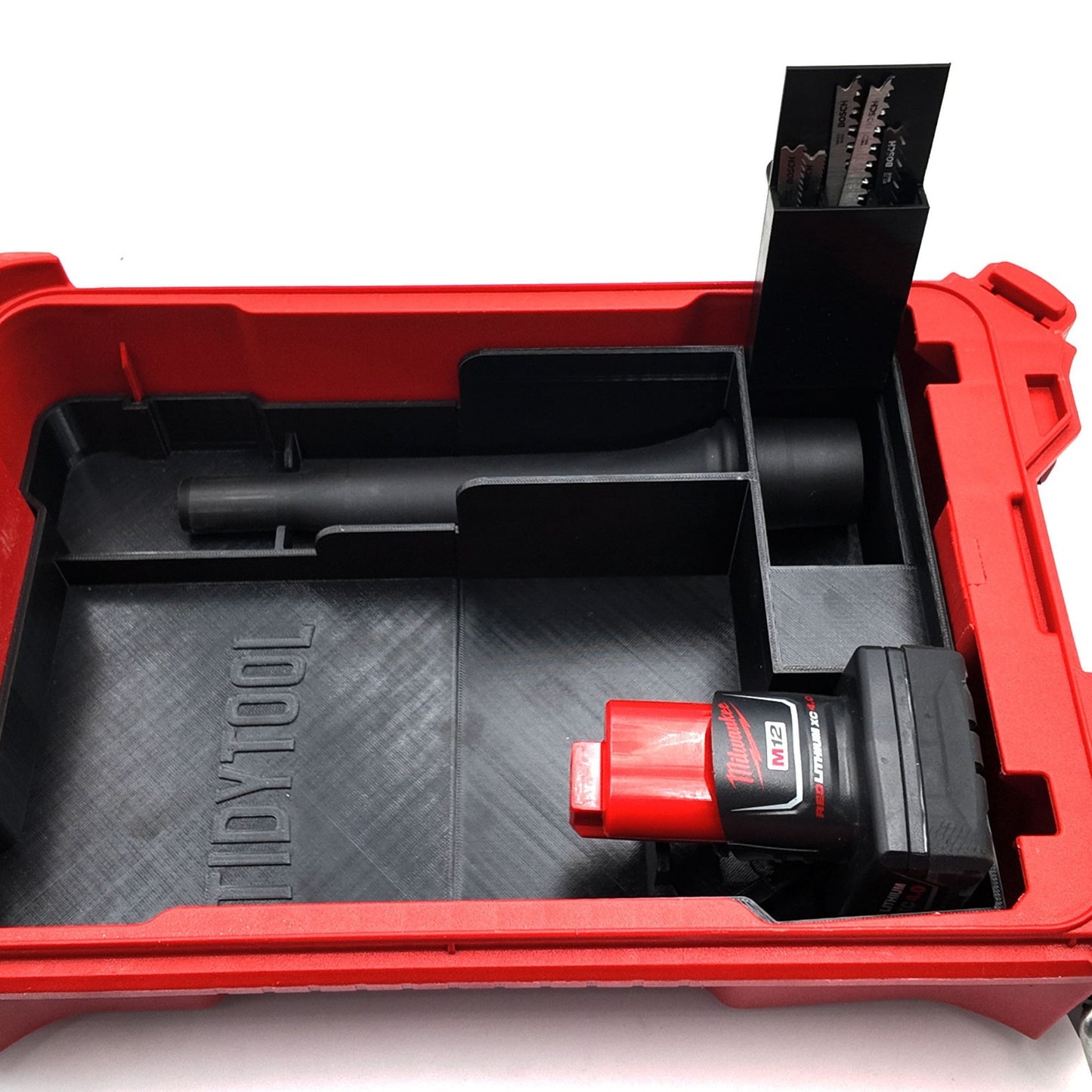 M12 Fuel Jigsaw Organizer for Milwaukee Compact Packout insert 2545-20
