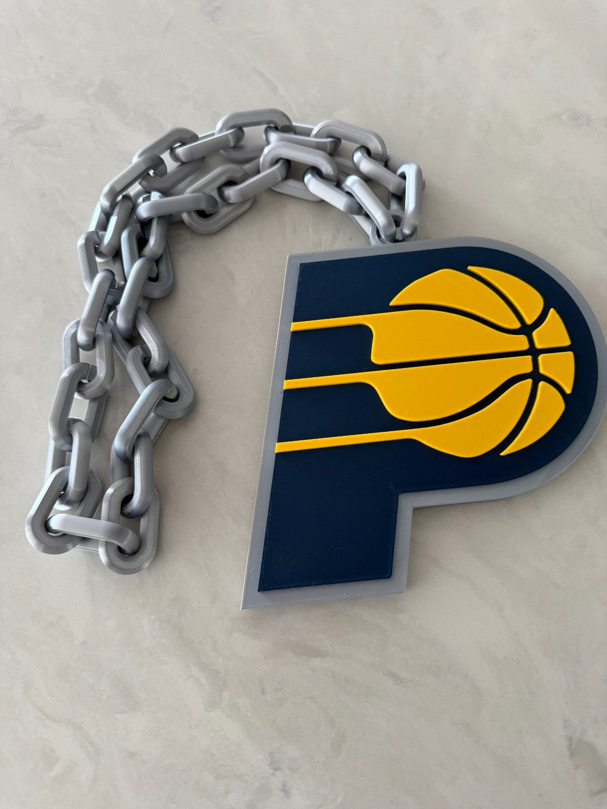 Indiana Pacers Oversized Necklace Pendant Handmade 3D Printed