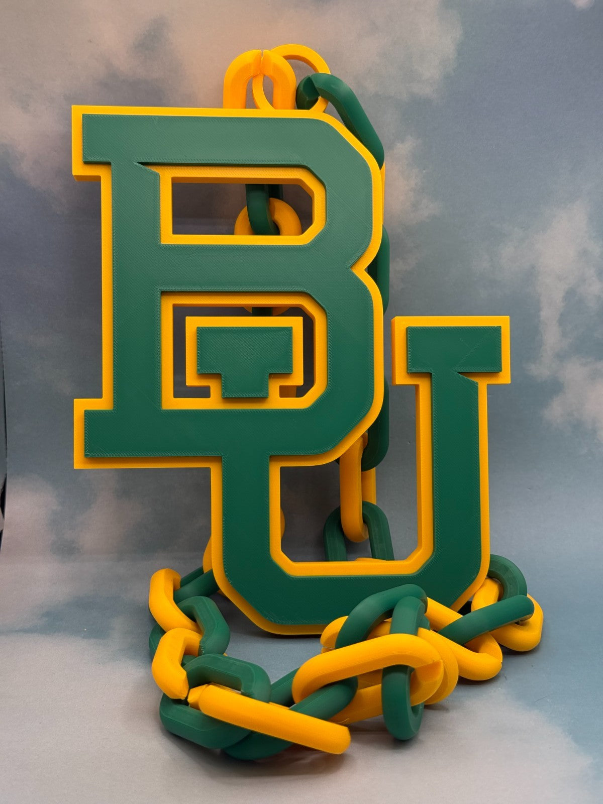 Baylor Bears Oversized Hype Chain - 3D Printed NCAA Fan Necklace - Sic 'Em Gear