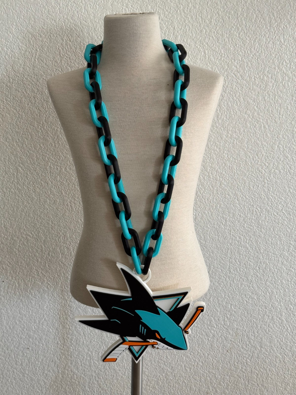 San Jose Sharks Oversized Fan Logo Necklace Hype Chain