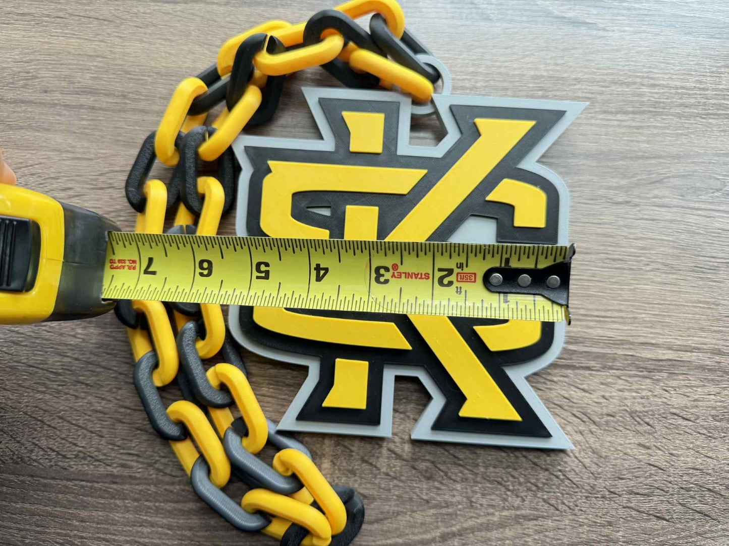 Kennesaw State Owls Logo Oversized Necklace, Pendant Chain [Made To Order]