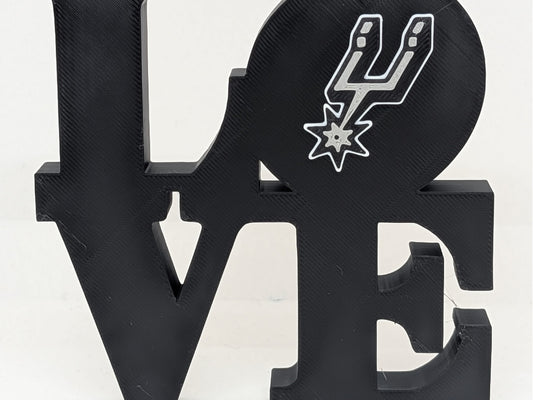 San Antonio Spurs Love Park Sign 3D Printed Wall Sign