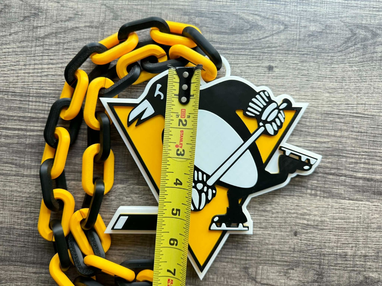 Pittsburgh Penguins Oversized Necklace, Hype Chain [Made To Order]