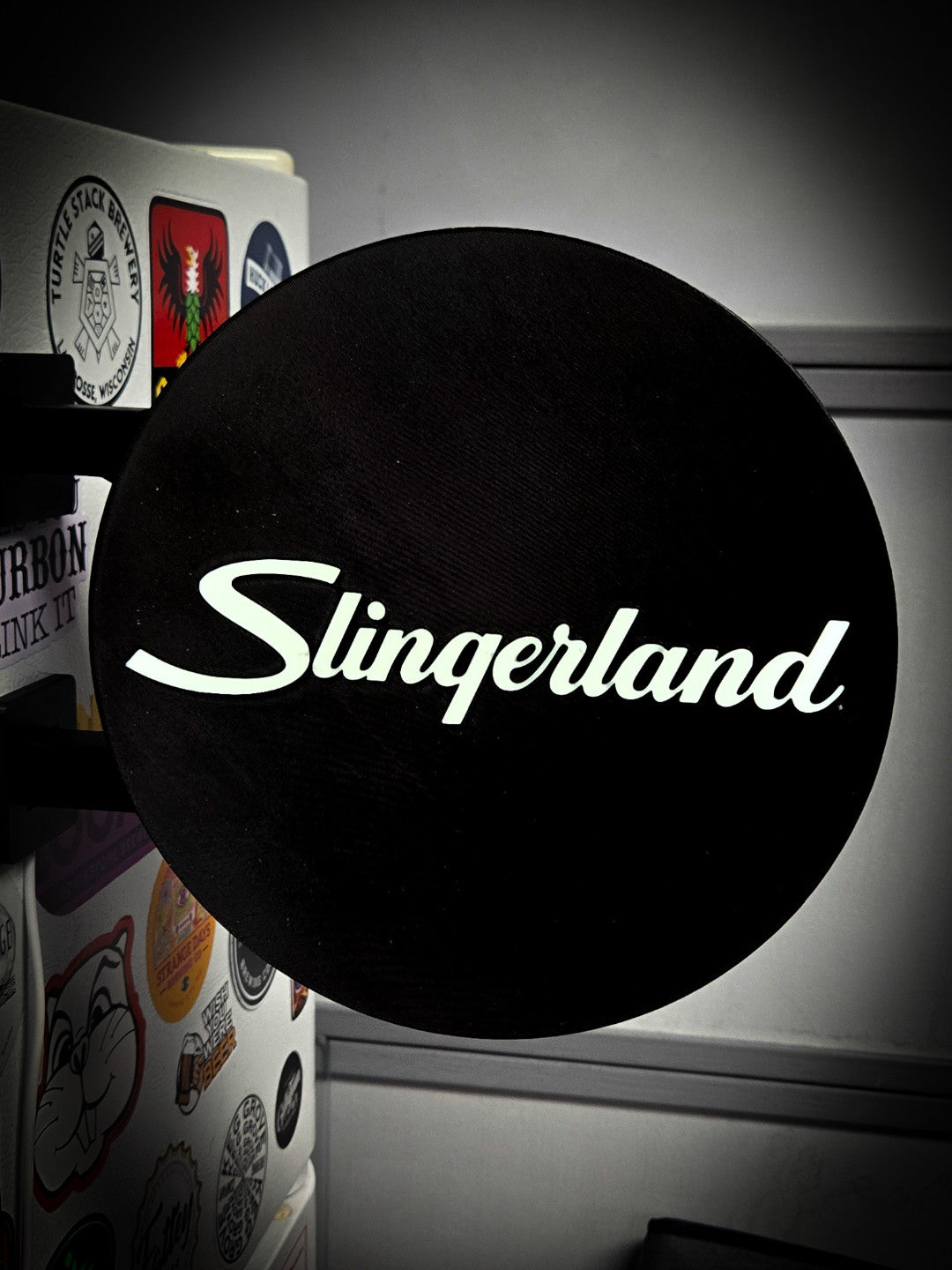 SLINGERLAND Drums 12 Inch Light Box LED Sign 3D Printed Wall Decor Man Cave