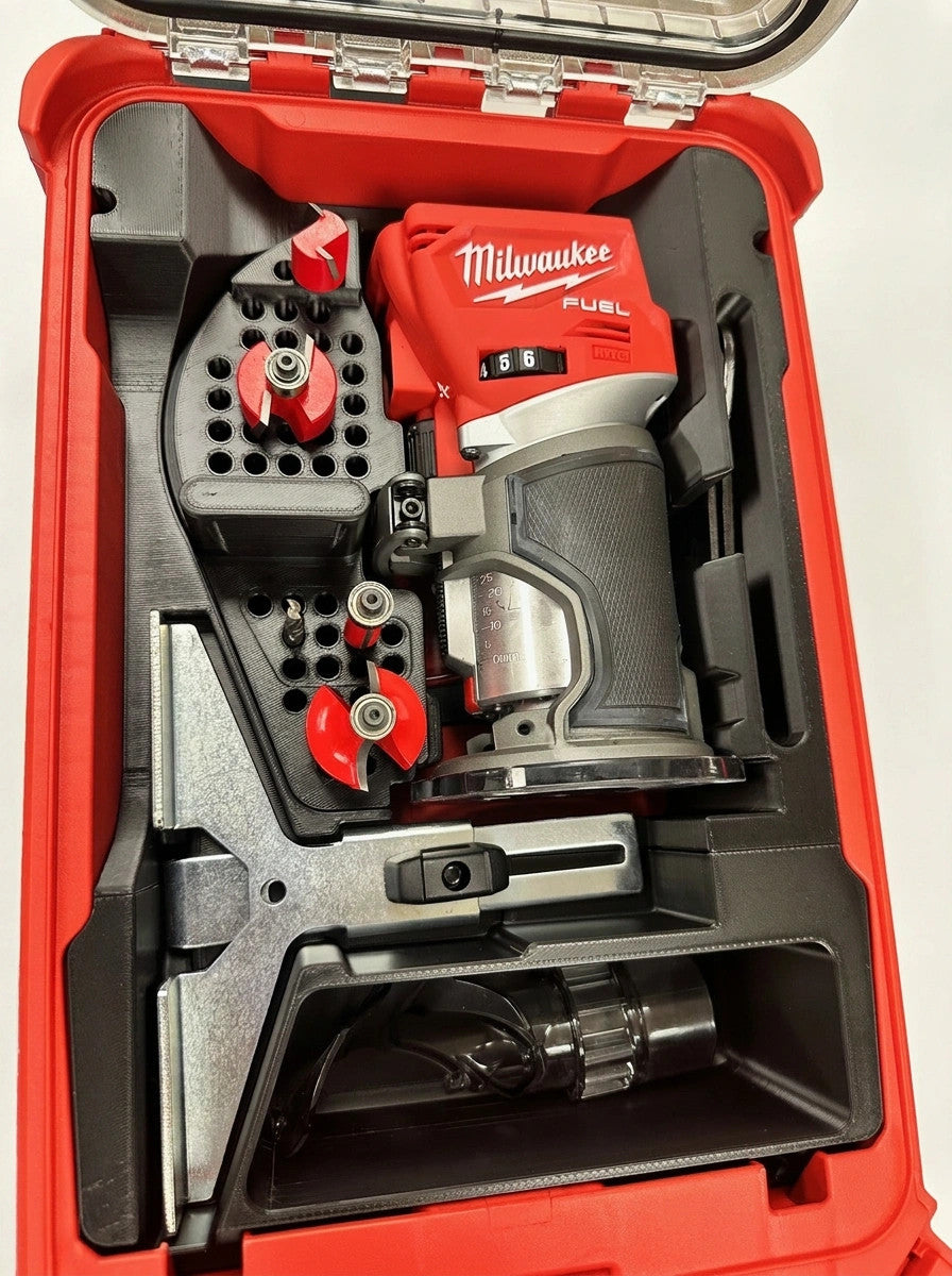 Fits Milwaukee M18 2723-20 Compact Router PACKOUT Organizer Insert (Insert Only)