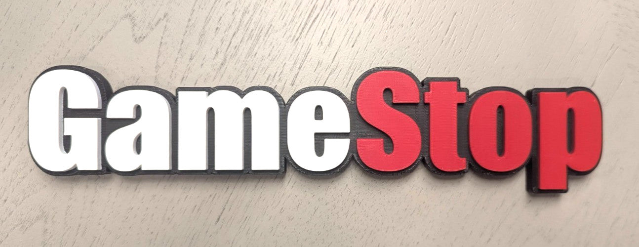 GameStop 3D printed Logo Sign Wall Desk Shelf Art