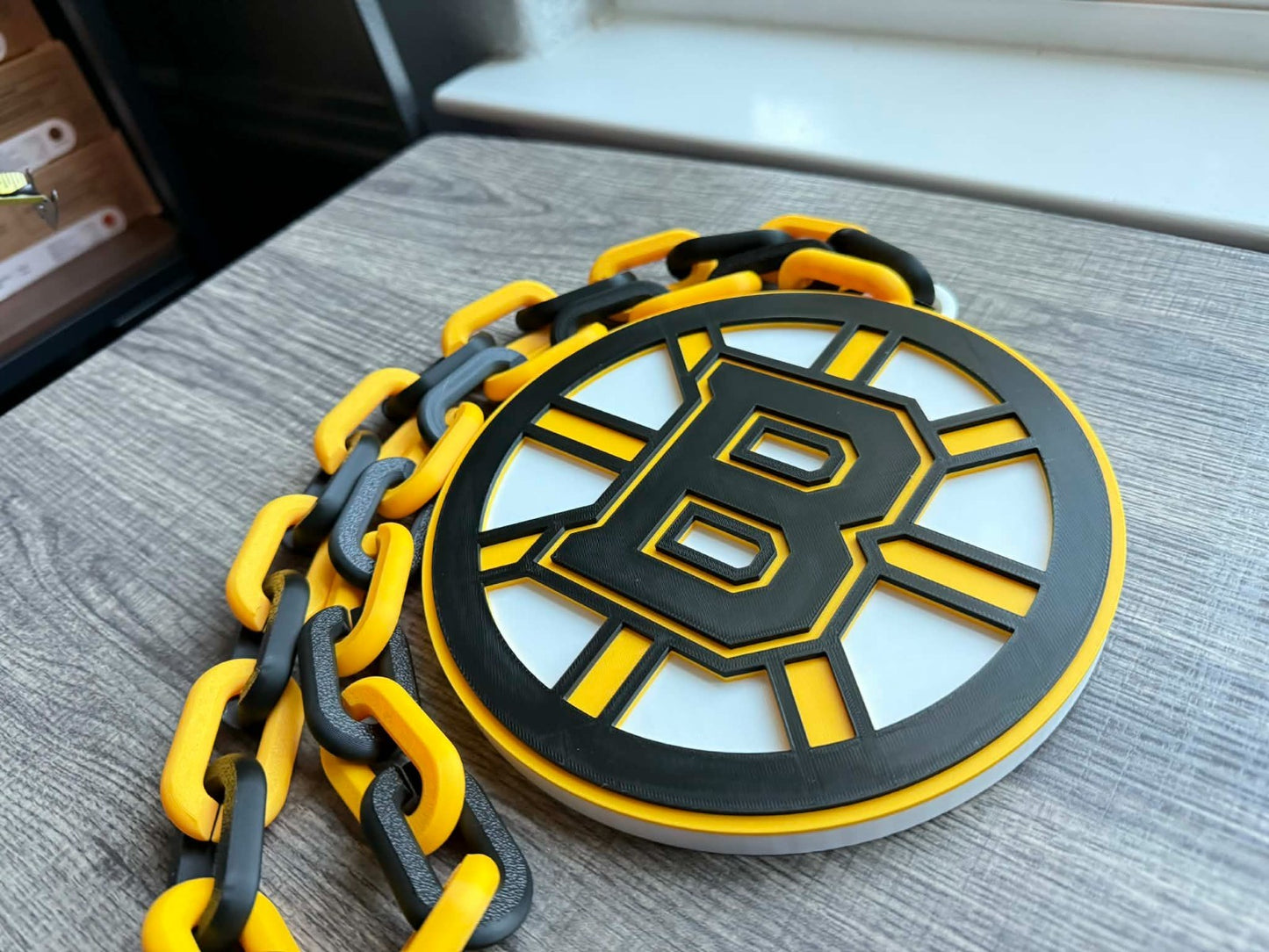 Boston Bruins Oversized Necklace, Hype Chain [Made To Order]