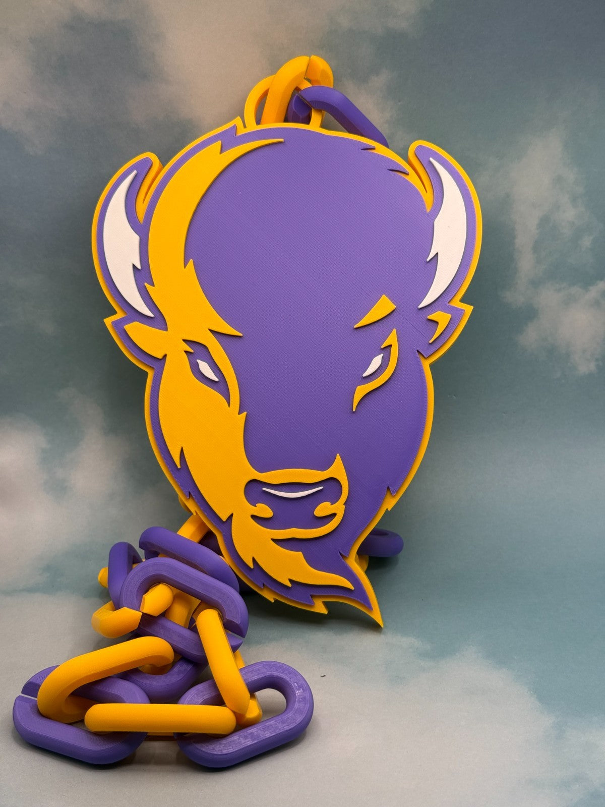 Lipscomb Bisons Oversized Fan Necklace, Hype Chain