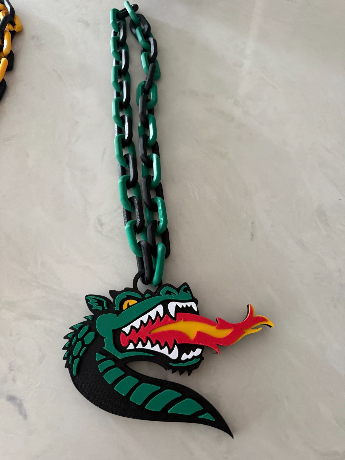 UAB Blazers Logo Necklace Turnover Chain HandMade 3D Printed