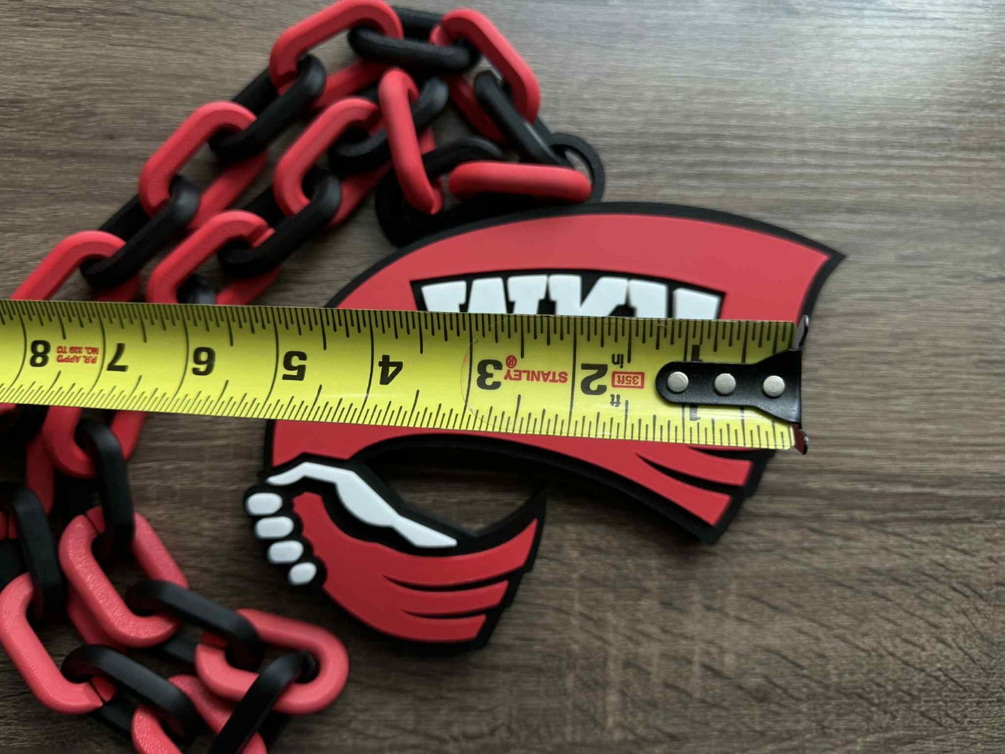 Western Kentucky Hilltoppers Logo Oversized Necklace, Pendant Chain