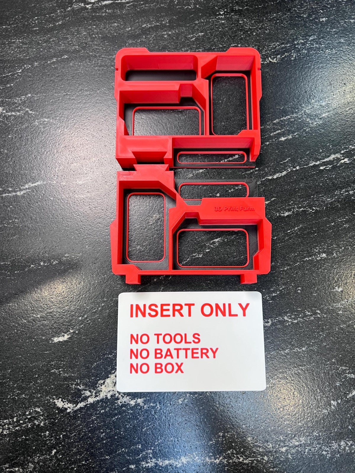 Milwaukee Compatable M18 Battery Organizing Insert Tray