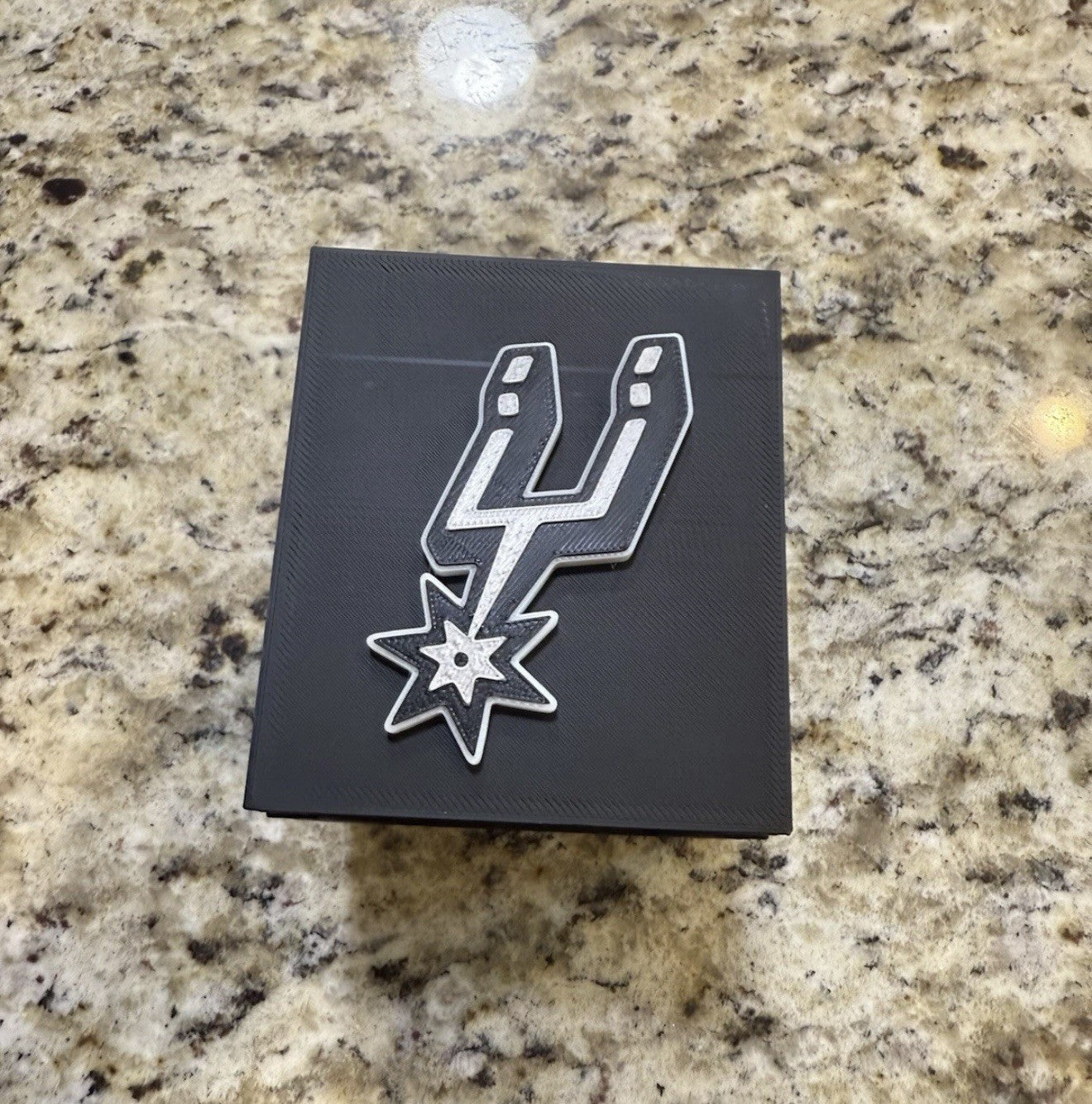 San Antonio Spurs Top Loader Deck Box Fits 45 Standard Top Loaders 3d Print