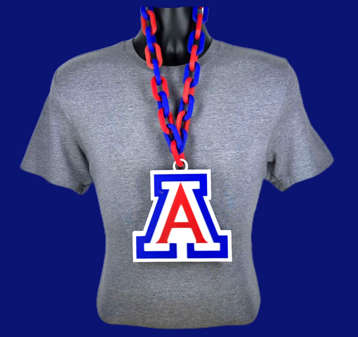 Arizona Wildcats Fan Chain NCAA Big Logo Oversized Necklace Game Day Merch