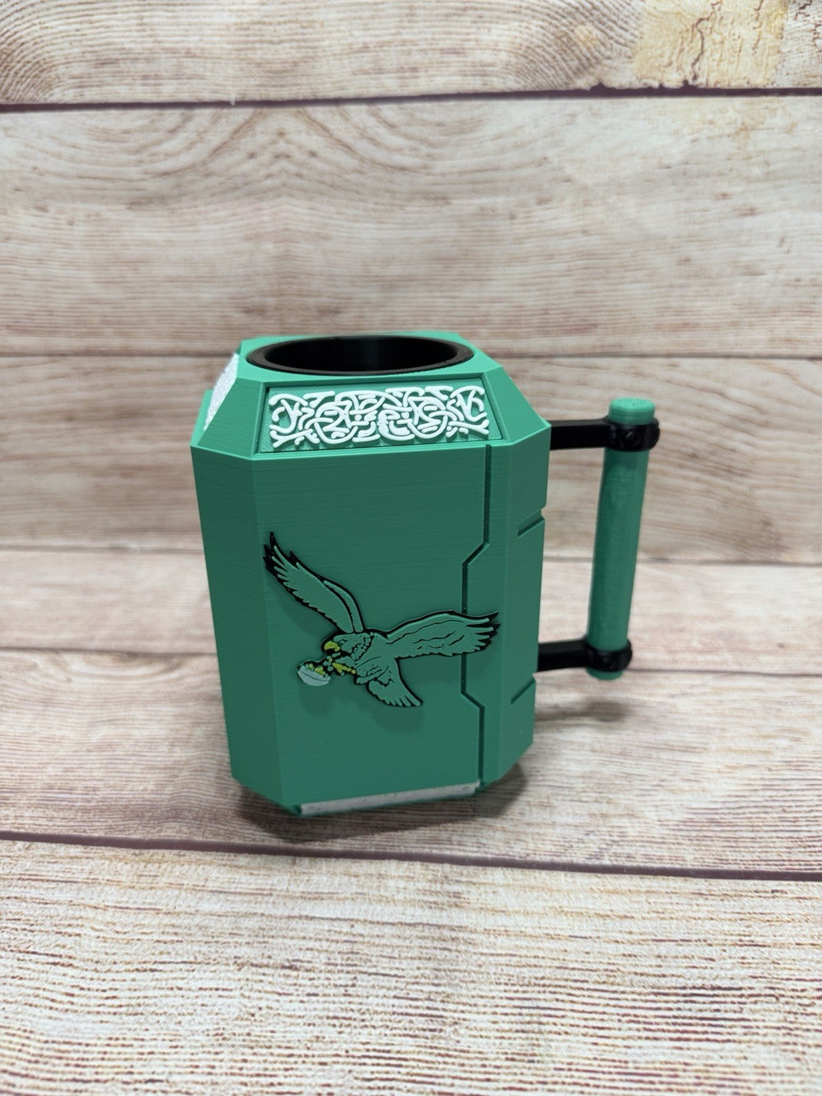 Philadelphia Eagles Retro Mjolnir Inspired Drink Koozie Thor’s Hammer 3D printed
