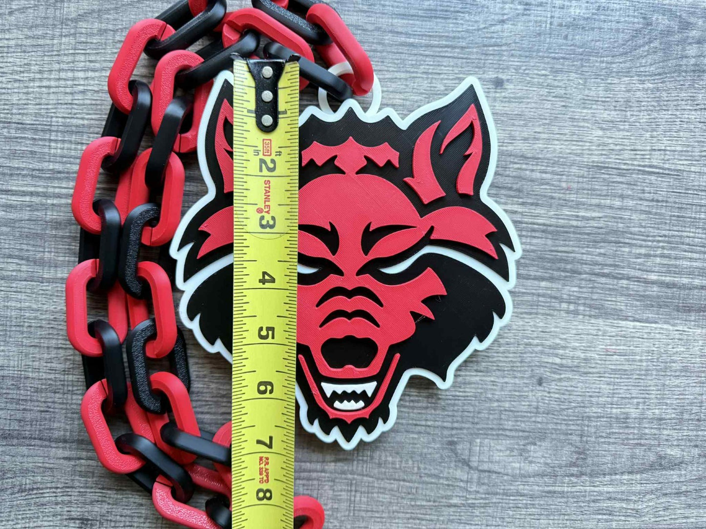 Arkansas State Red Wolves Oversized Necklace, Hype Chain