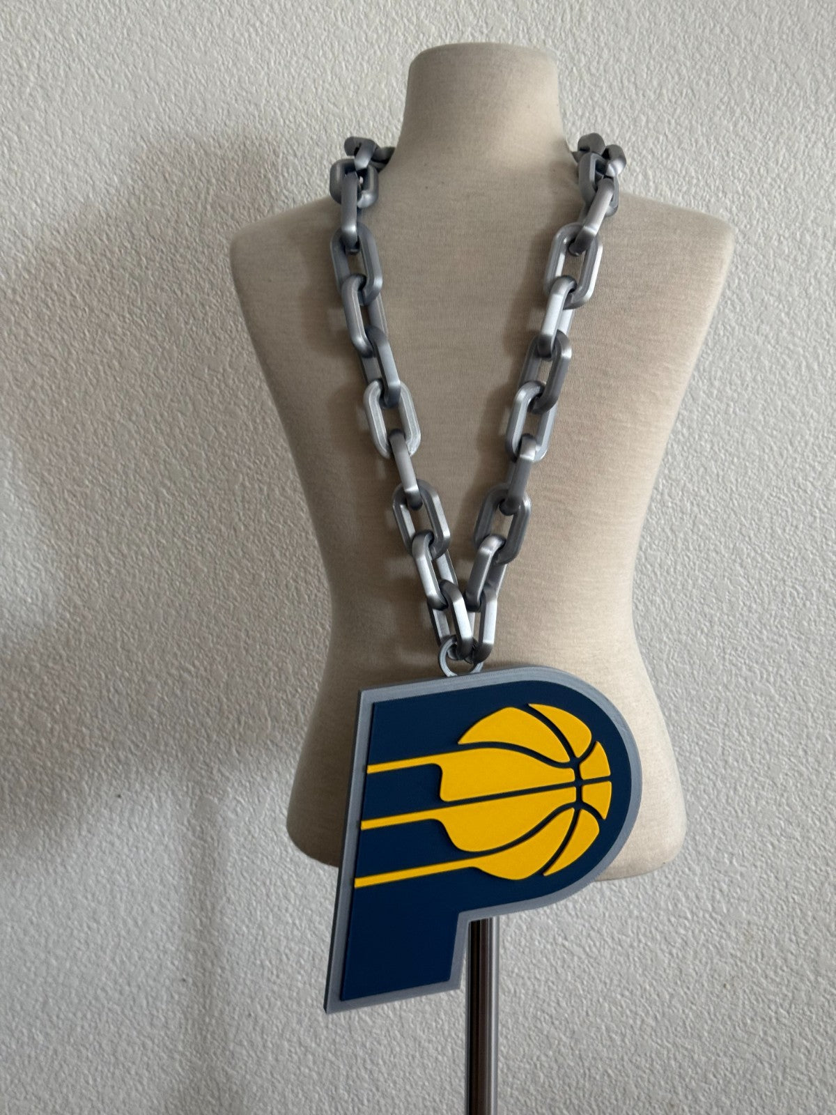 Indiana Pacers Oversized Necklace Pendant Handmade 3D Printed