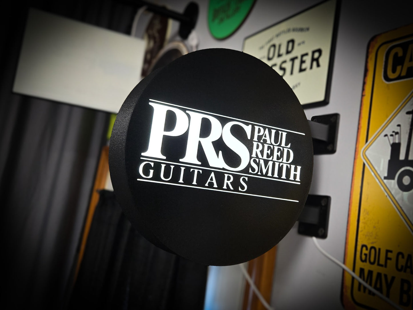 PRS Guitars 12 Inch Light Box LED Sign 3D Printed Wall Decor Man Cave Garage