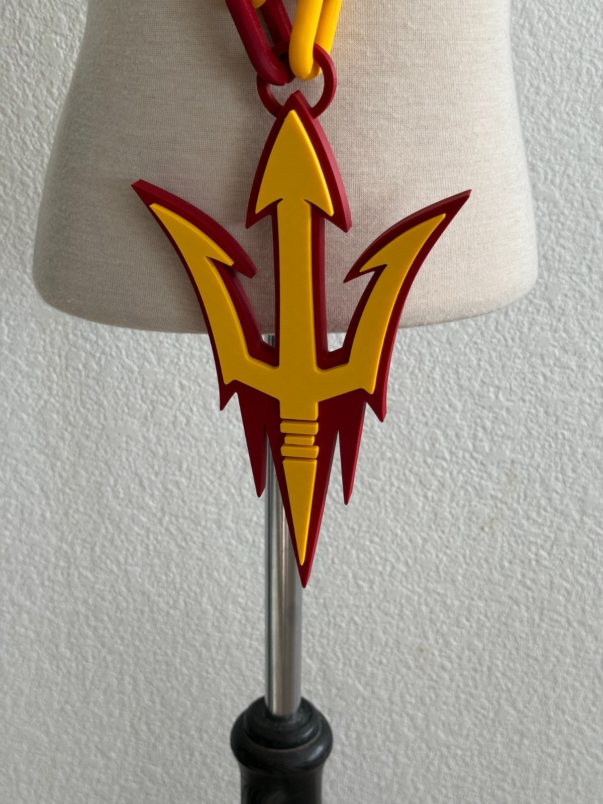 Arizona State Sun Devils Oversized Necklace, Chain "Fear The Fork"
