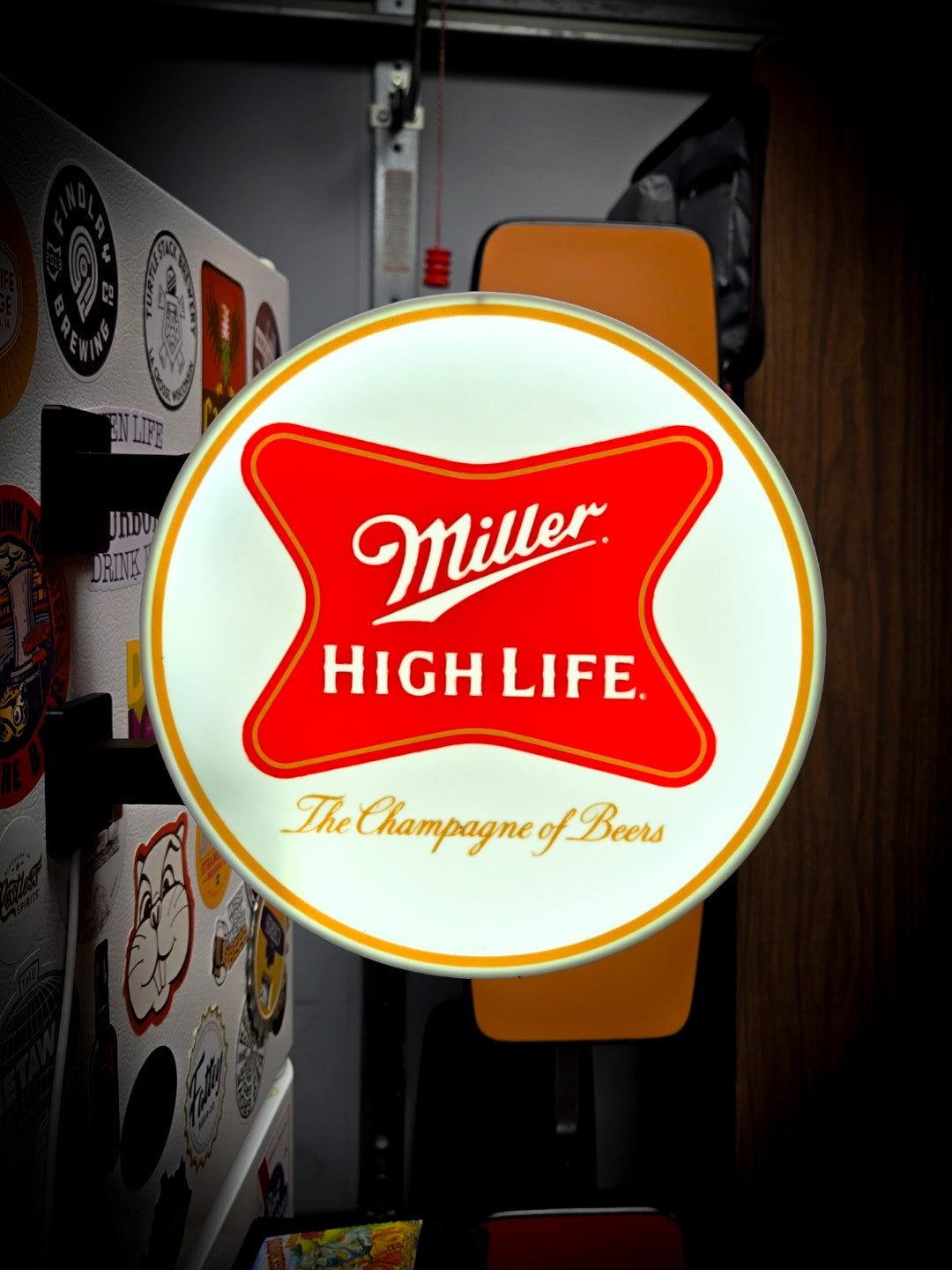 MILLER HIGH LIFE 12 Inch Light Box LED Sign 3D Printed Wall Decor Man Cave