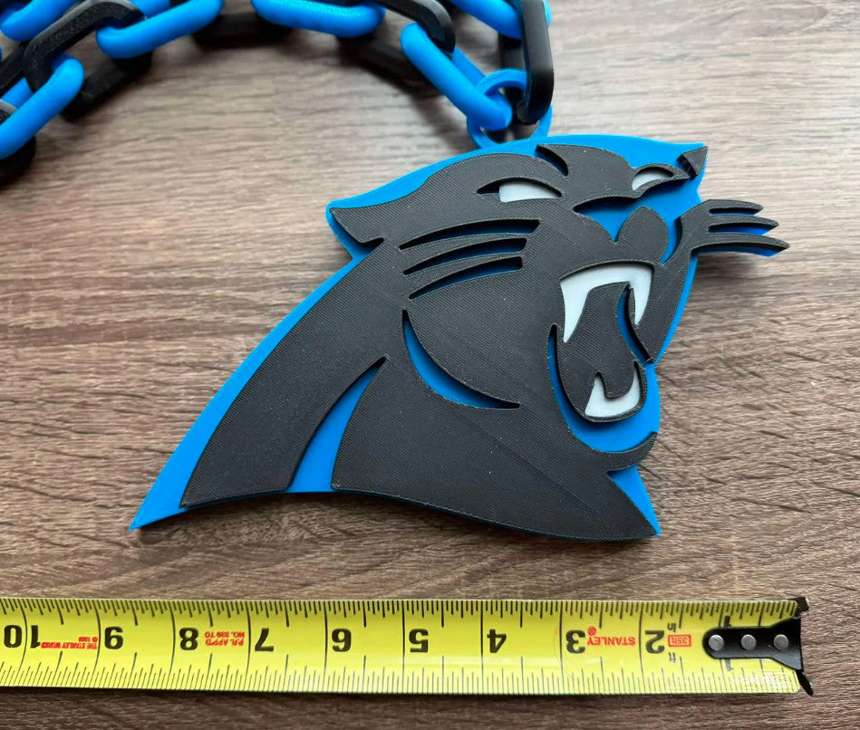 Carolina Panthers 3D Printed Sports Chain, Necklace