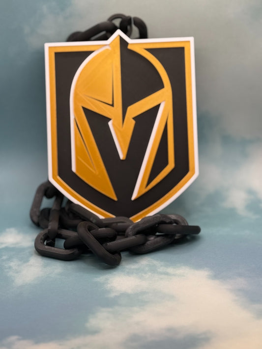 Vegas Golden Knights Oversized Necklace, Hype Chain"Golden Misfits."