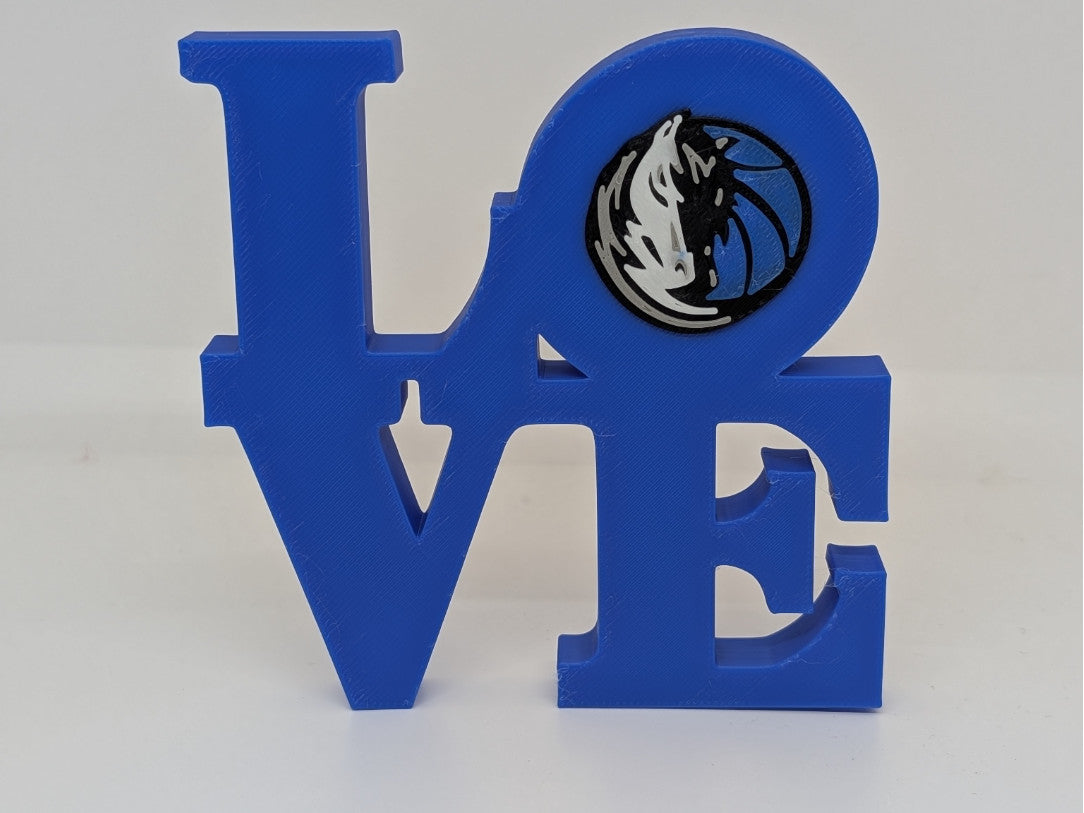 Dallas Mavericks Love Park Sign 3D Printed Wall Sign