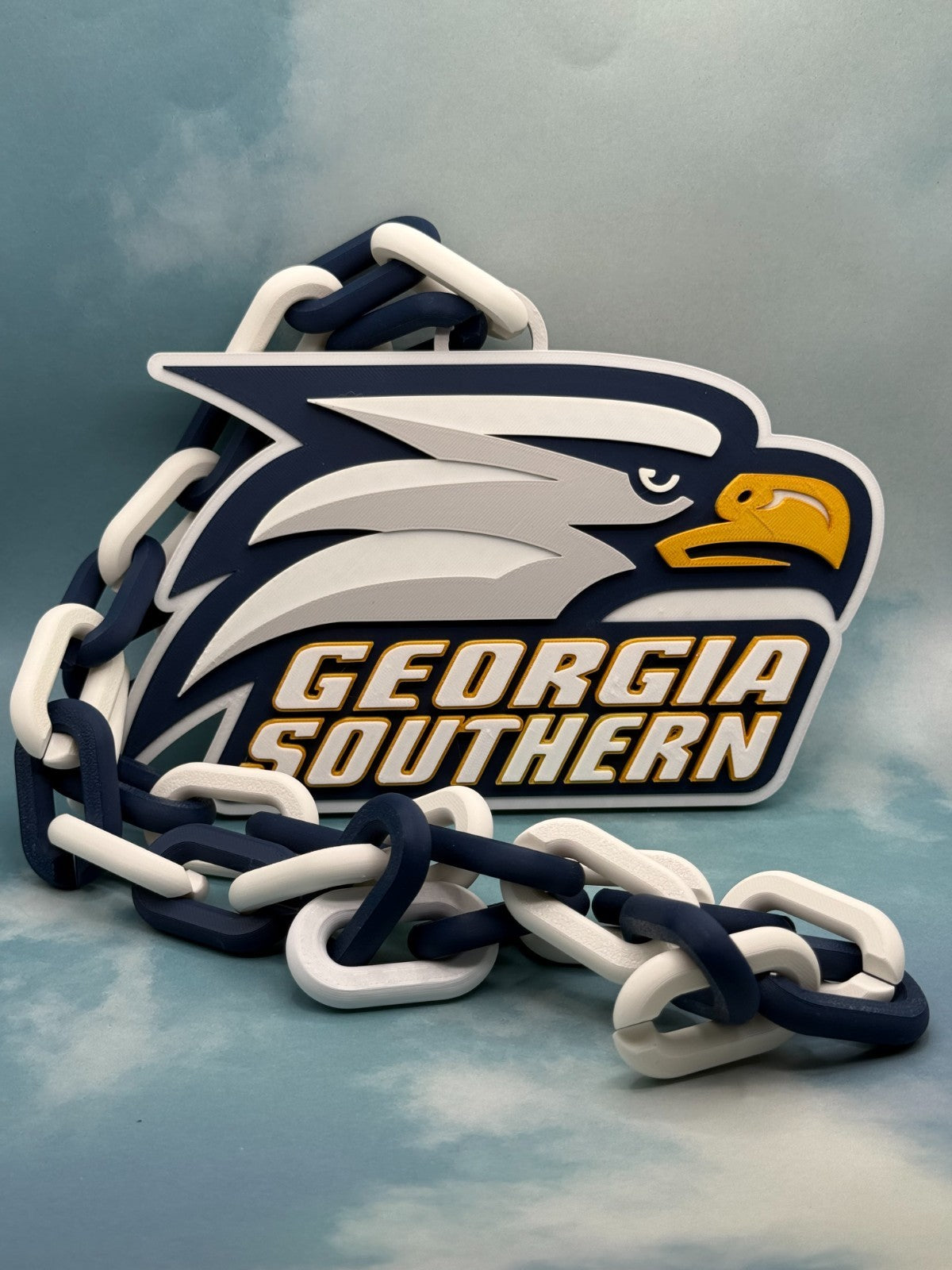 Georgia Southern Eagles Oversized Fan Necklace, Hype Chain